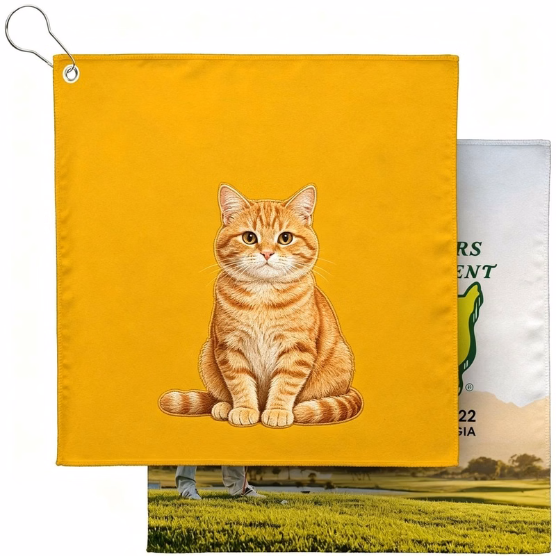 12" x 12" Sublimated Micro Fiber Golf Towel