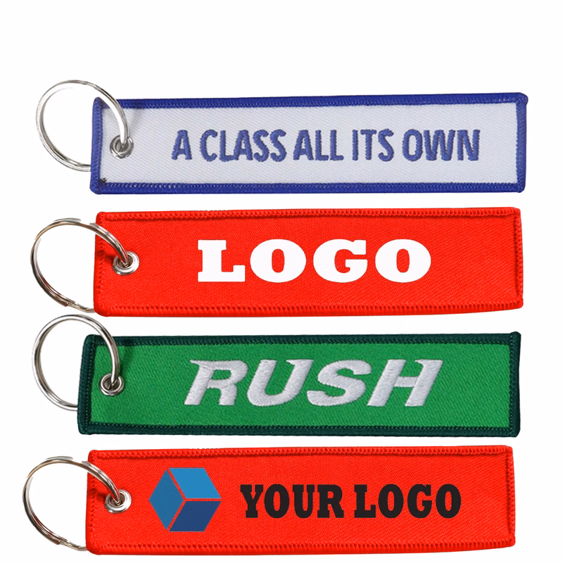 Embroidery Keychain Luggage Tag MOQ 100