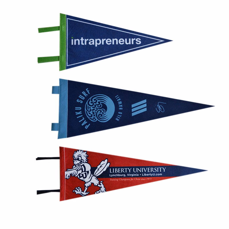 Custom Full Color Single Sided Felt Pennant
