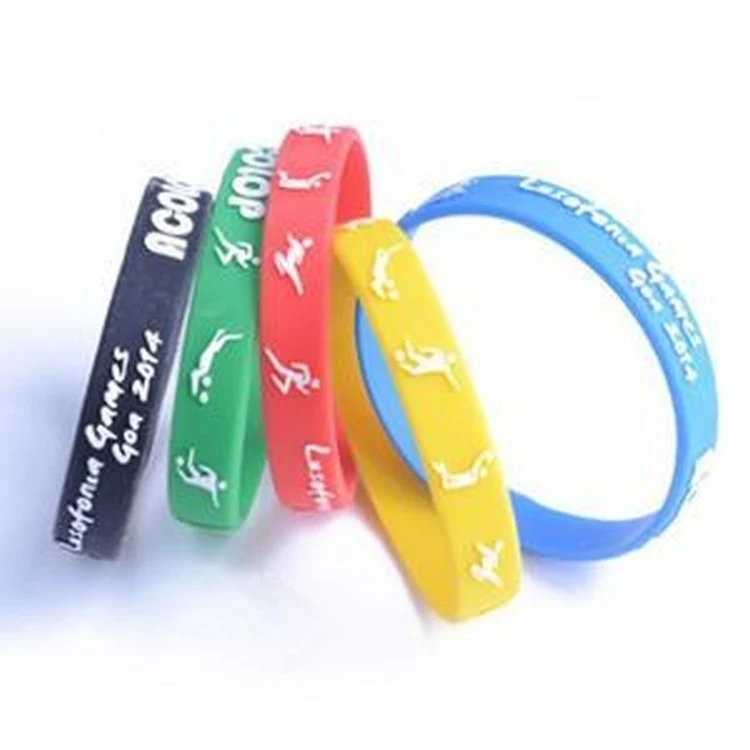 Embossed & Printed Silicone Bracelet 1
