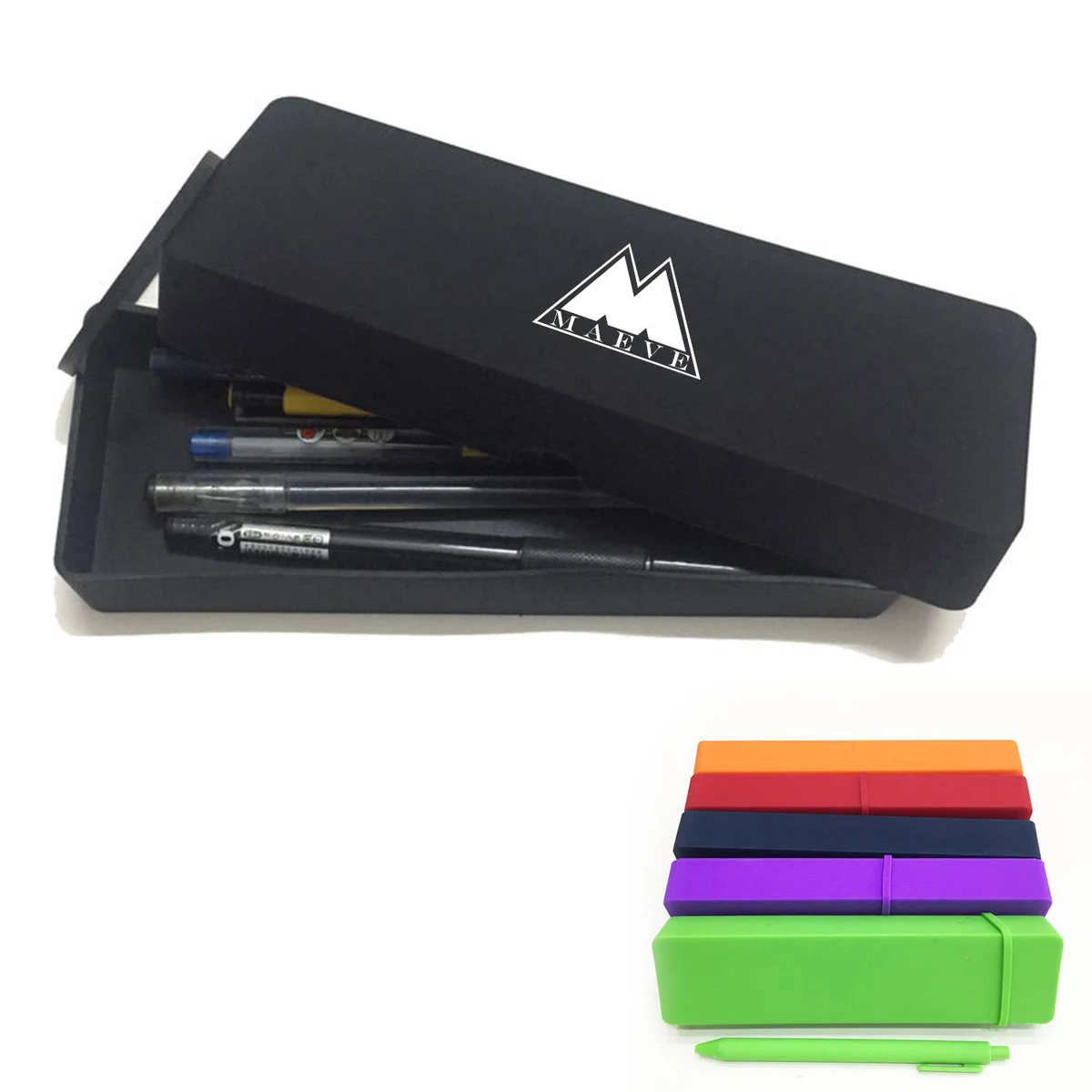 Silicone Square Pen Pencil Case Pouch 1