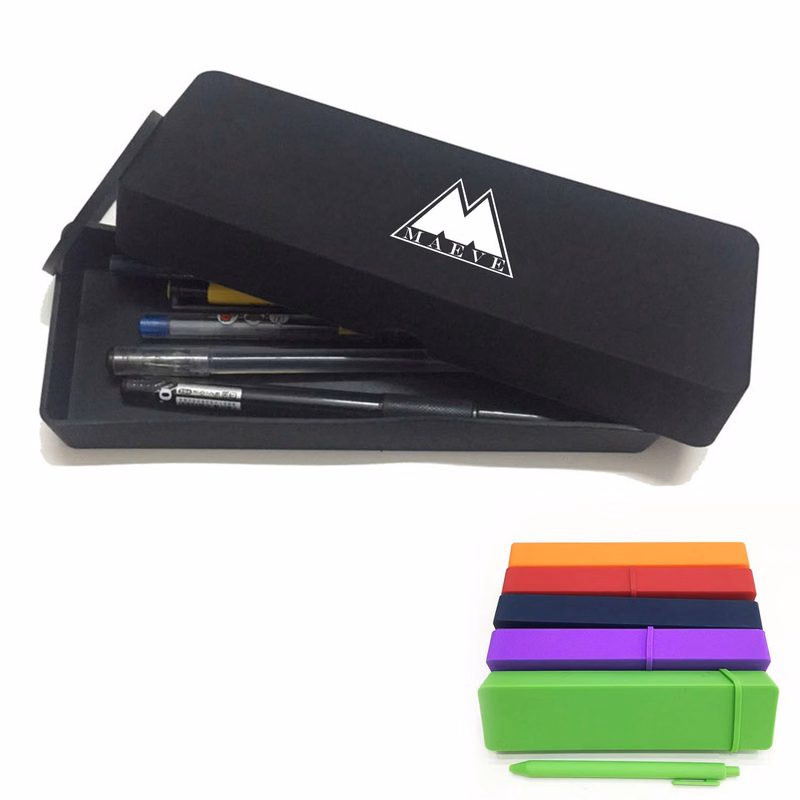 Silicone Square Pen Pencil Case Pouch