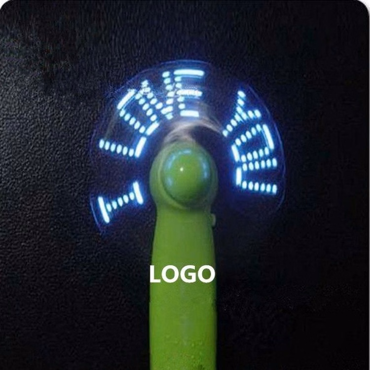 Mini Hand Held Fan with Flashing Color Change LED