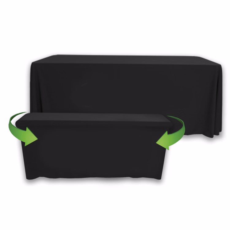8 ft. to 6 ft. Convertible Throw PolyKnit™ Table Cover (Blank)