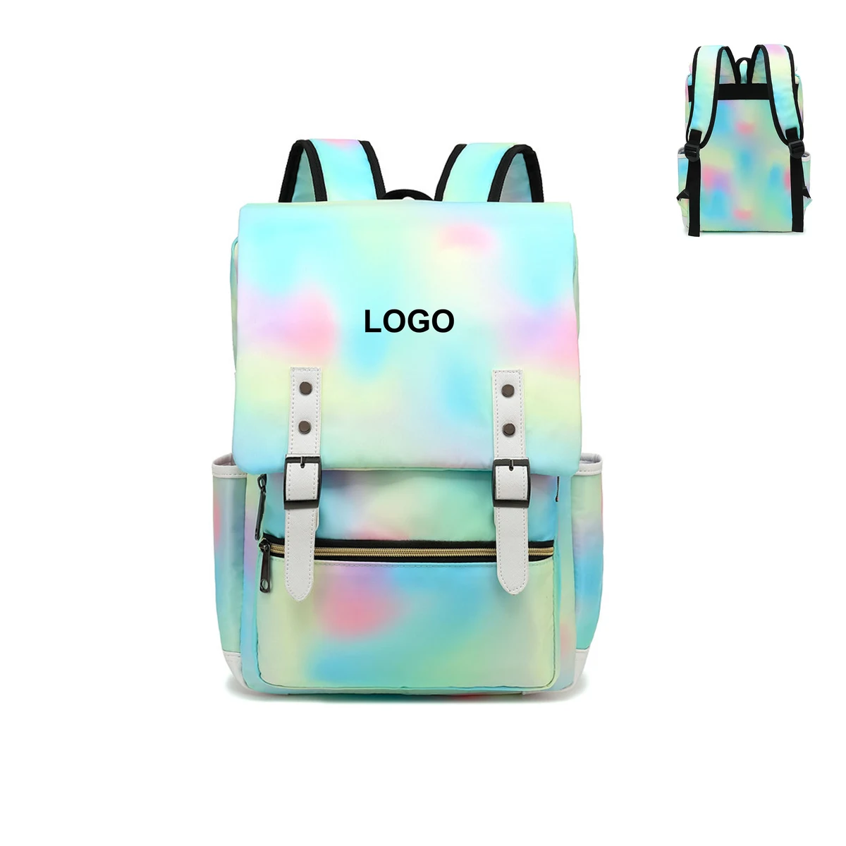Vintage Tie-Dye Backpack (direct import) 1
