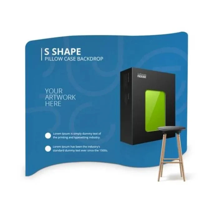 S Shape Pillow Case Backdrop Package (10.25'x7.33') 1