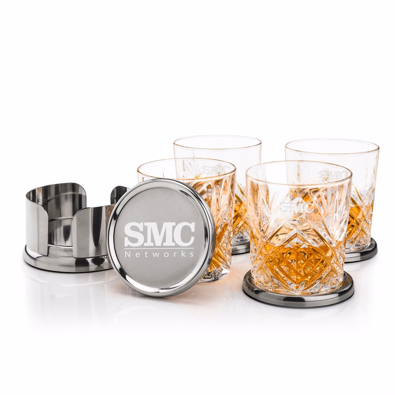 Baldoni Coasters & Milford On-the-Rocks Set