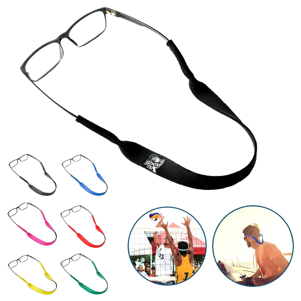 MOQ 20 Non-slip Adjustable Eyeglasses Cord 1