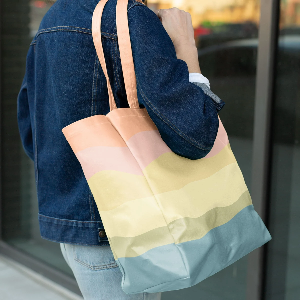 ALL THAT GROCERY TOTE - VEGAN LEATHER 1
