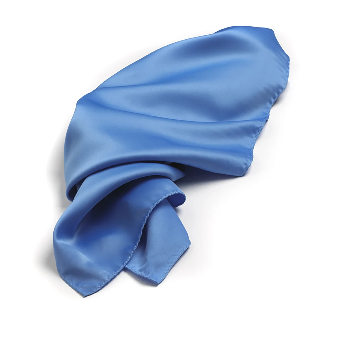 CLOSEOUT - French Blue Solid Color 30" x 30" Silk Scarves 1