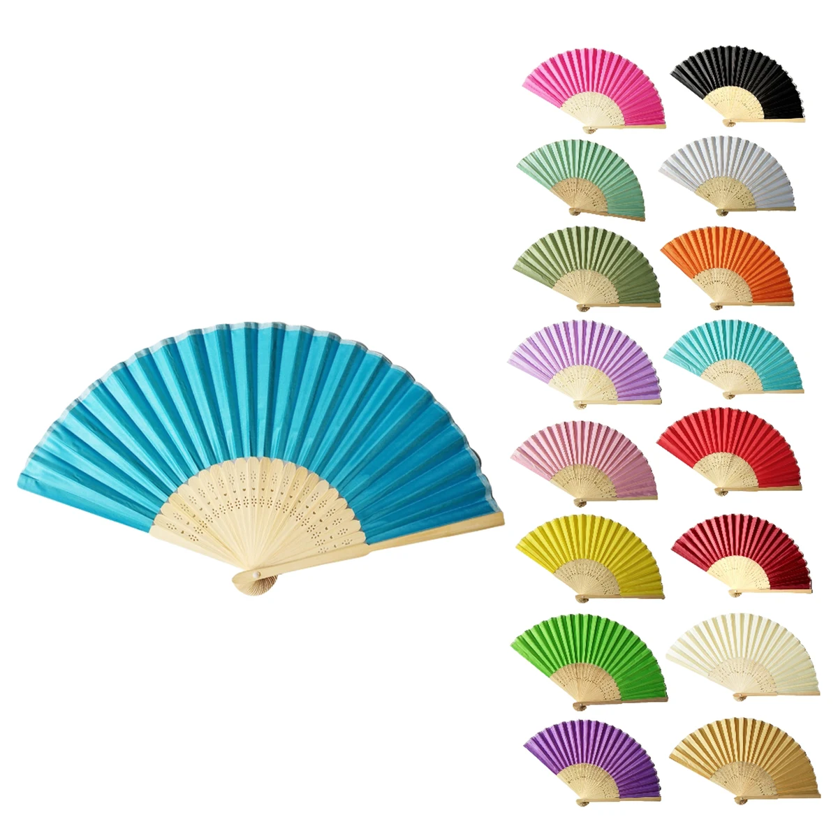 Portable Bamboo Hand Fan 1