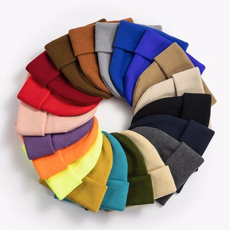 TOP HEADWEAR New Solid Winter Long Beanie