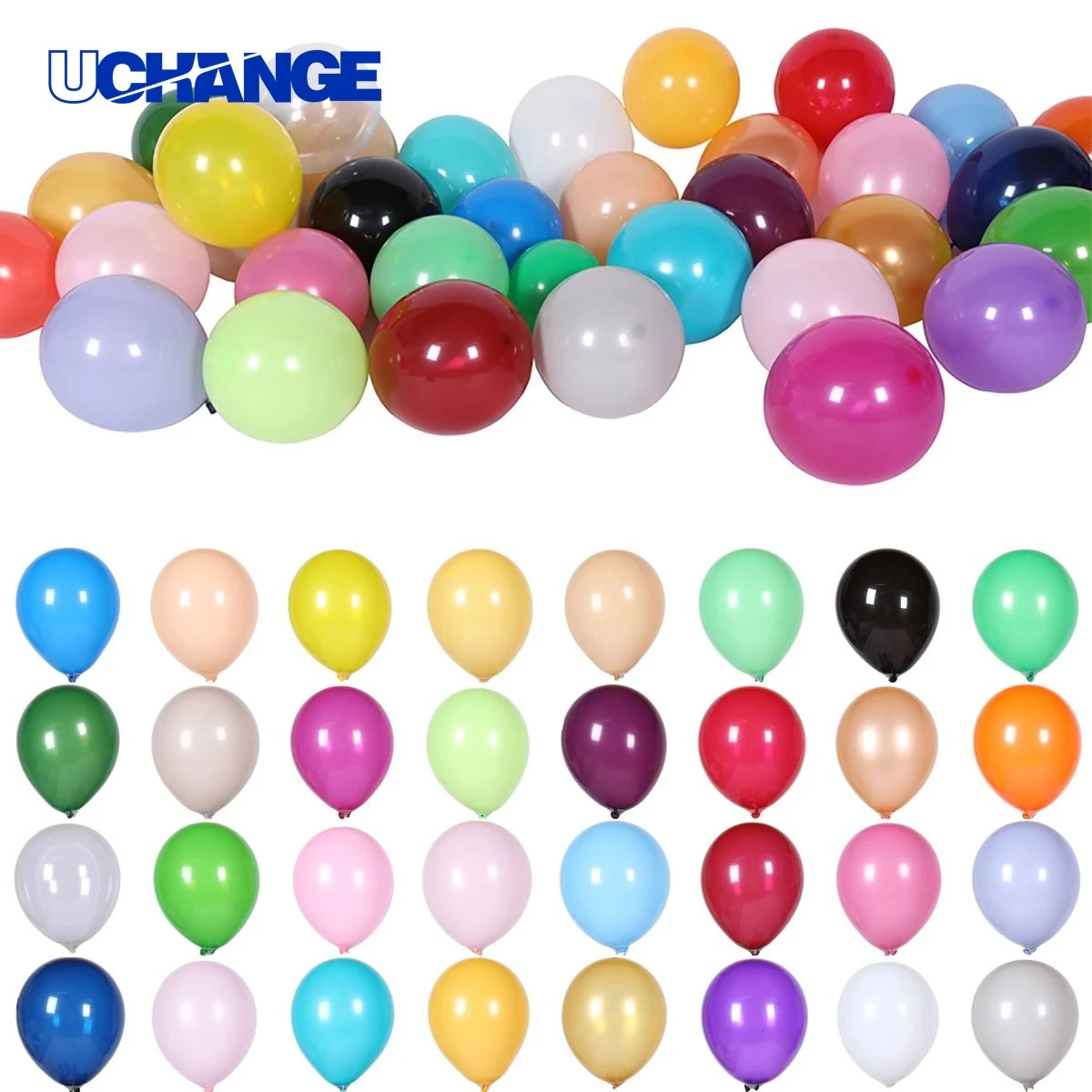 10" Rainbow Latex Balloon Decoration 1
