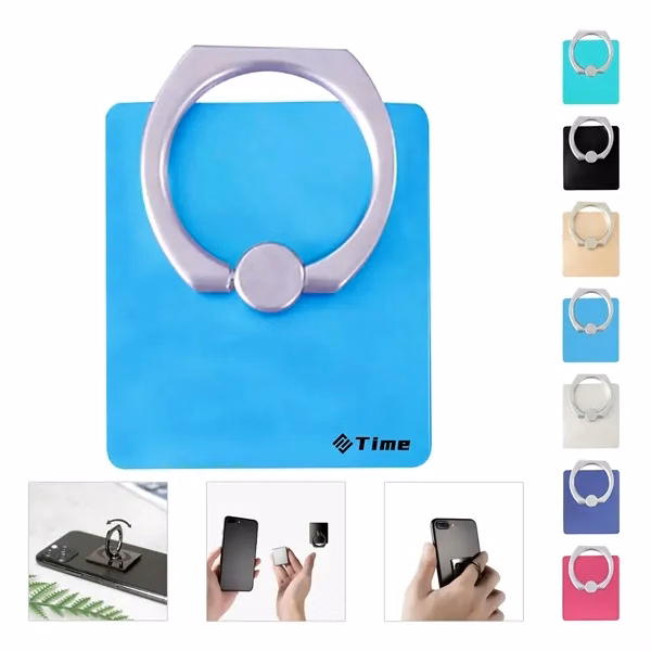 Custom Foldable Adhesive Phone Stand Ring, 360 Swivel — Full-Color Mobile Accessory