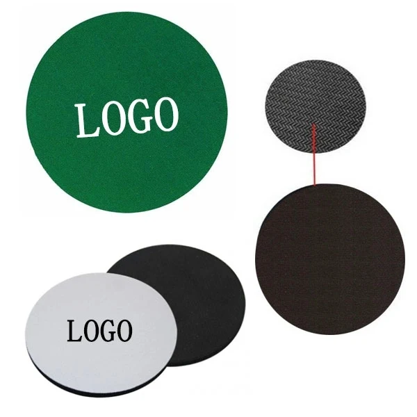 3.8" Round Neoprene Coaster 1