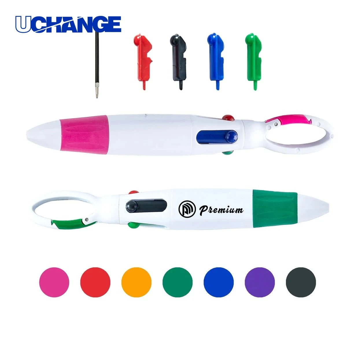 4 in 1 Multicolor Creative Ballpoint Pen for School, custom pen with logo imprint 1