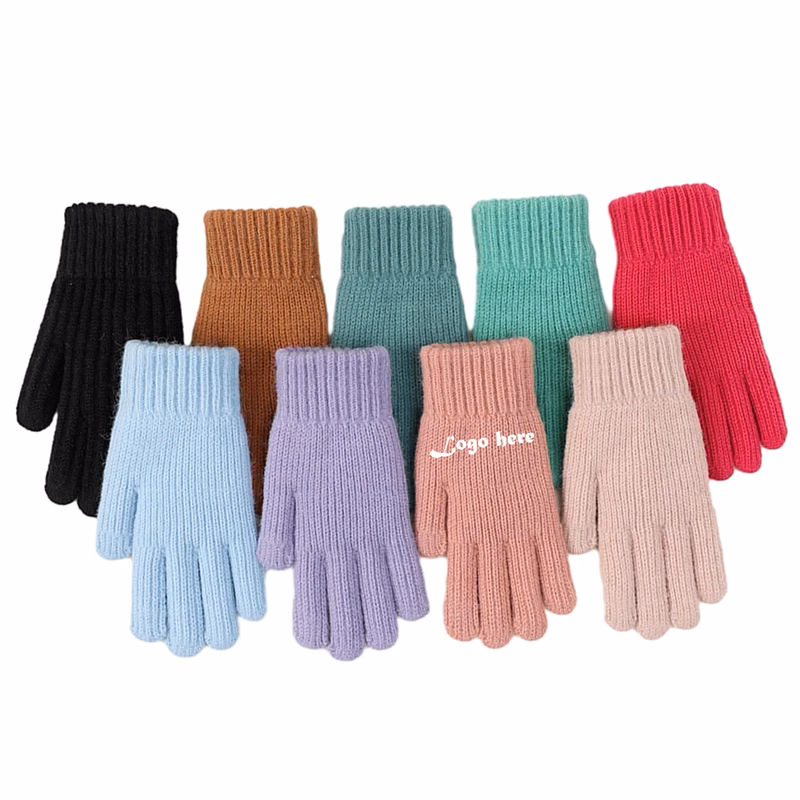 MOQ 100PAIR Winter Warm Knitted Gloves