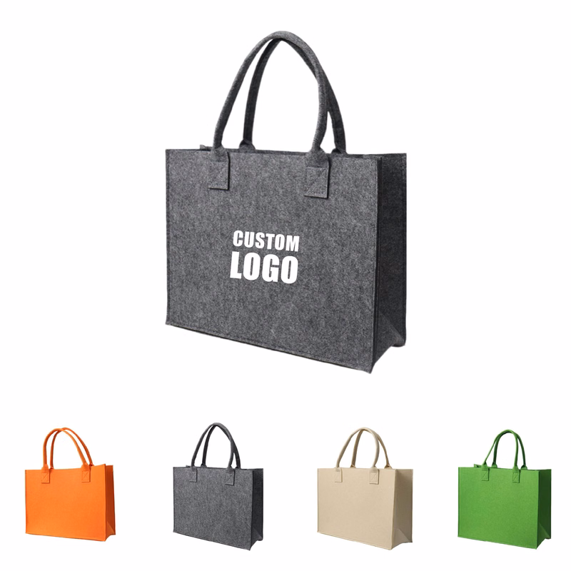 MOQ 10pcs Felt Shopping Bag