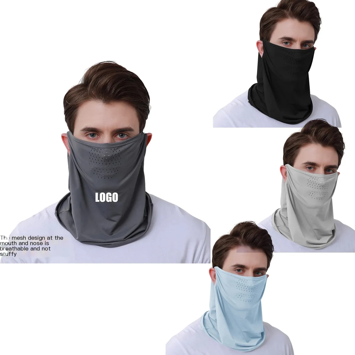 Ice Silk Sunscreen Riding Face Mask Protects Against Uv Rays 1