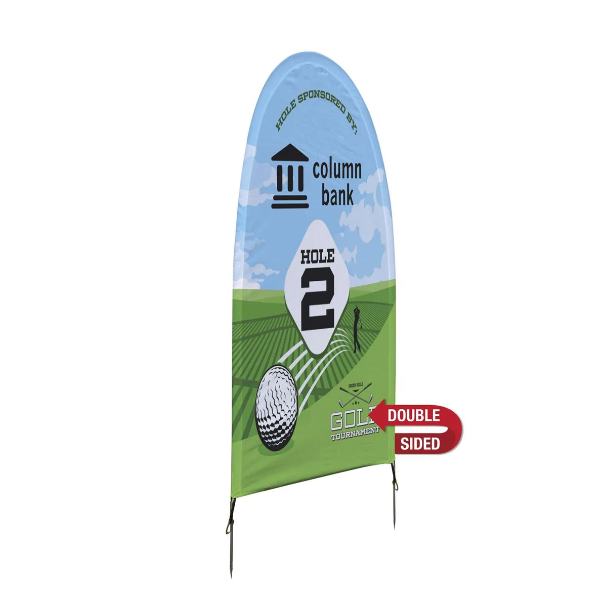 3' W X 5' H Sunrise Lawn Double-Sided Kit 1