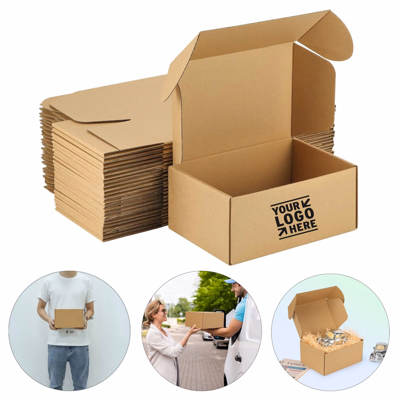 Mailer Packing Small Corrugated Cardboard 9x6x4 Inches Shipping Box  
