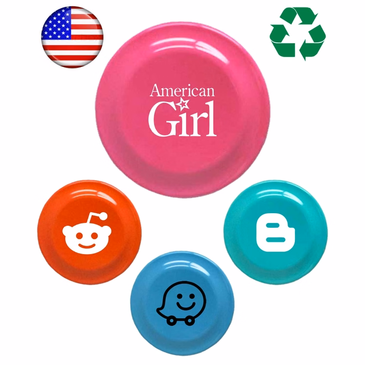 USA Made - Frisbee - 9 inch Round Flying Disc - Tropical Colored