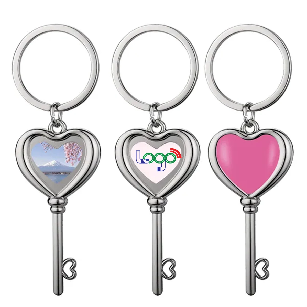Metal Heart Keychain Ideal for Gifts & Promotions 1