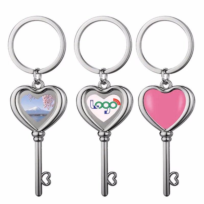 Metal Heart Keychain Ideal for Gifts & Promotions