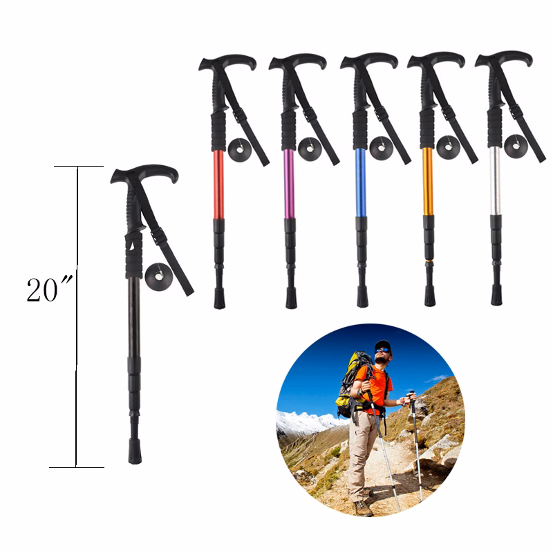 Foldable Aluminum Walking Stick Alpenstock