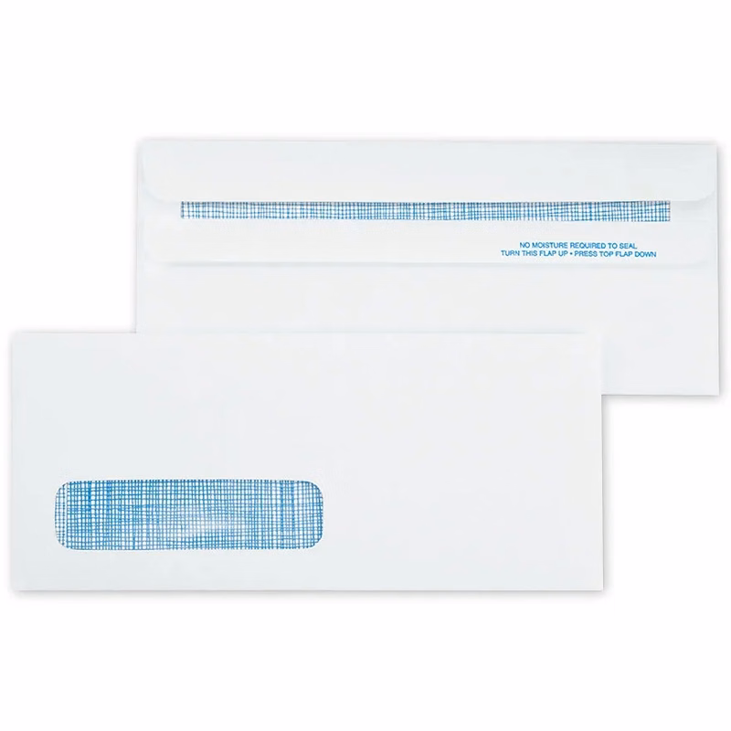 Envelopes, Single Window, Confidential, Self Seal