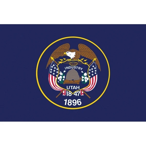 Utah Official Stick Flag 1