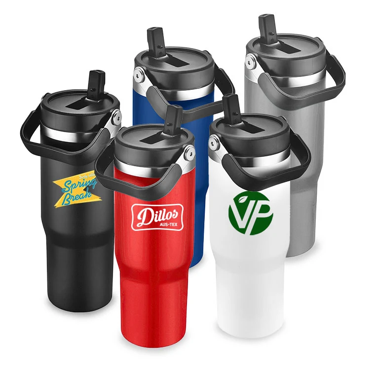 30 oz. Vacuum Travel Mug with Carrier 1