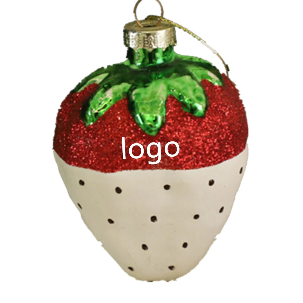 Strawberry Shape Christmas Ornaments 1