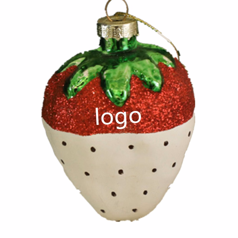 Strawberry Shape Christmas Ornaments
