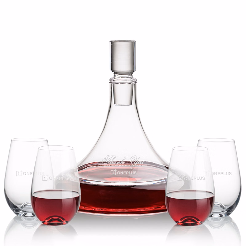 Ashby Decanter & Boston Stemless Wine