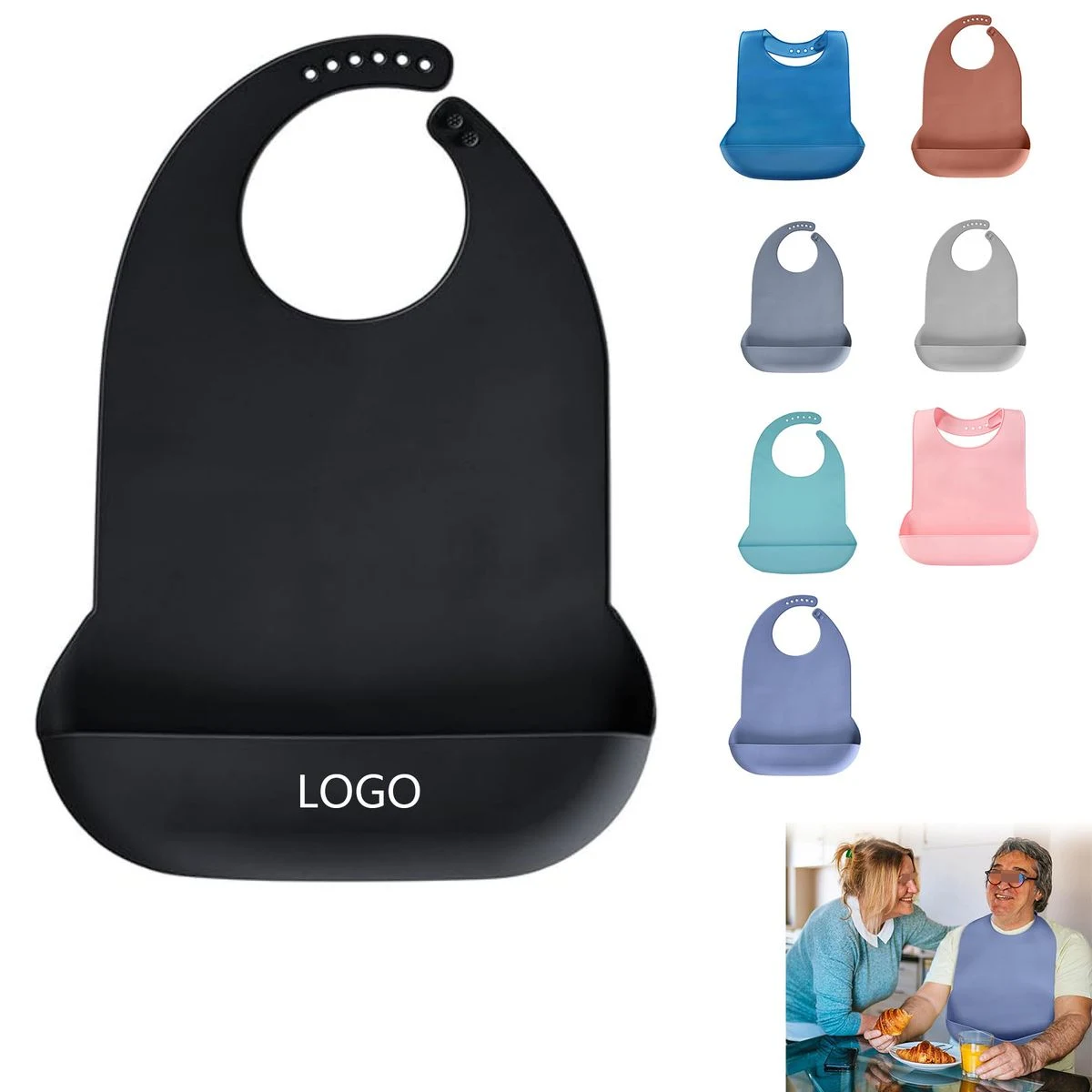 Silicone Elderly Bib 1