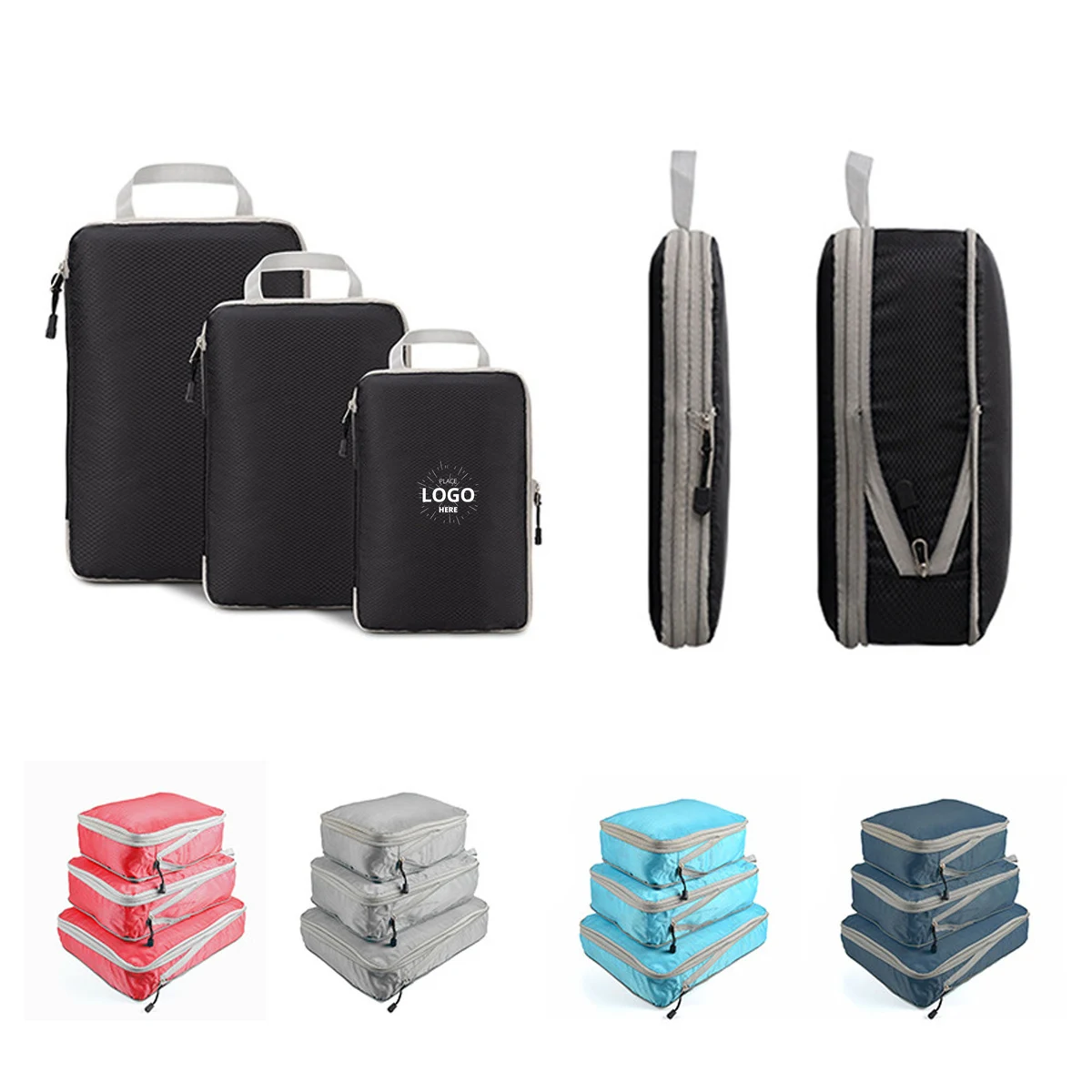 8-Piece Set of Packing Cubes Compression Bags 1