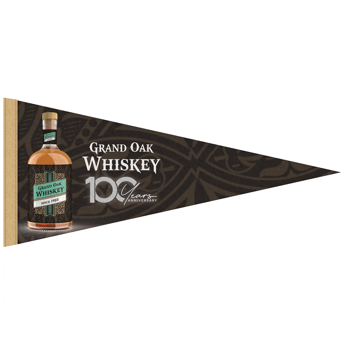 8" x 18" Custom Printed Soft Felt Pennant 1