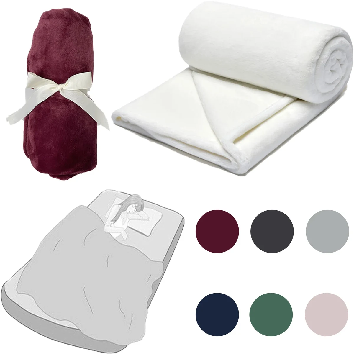 Spot Travel Sofa Coral Velvet Blanket 1