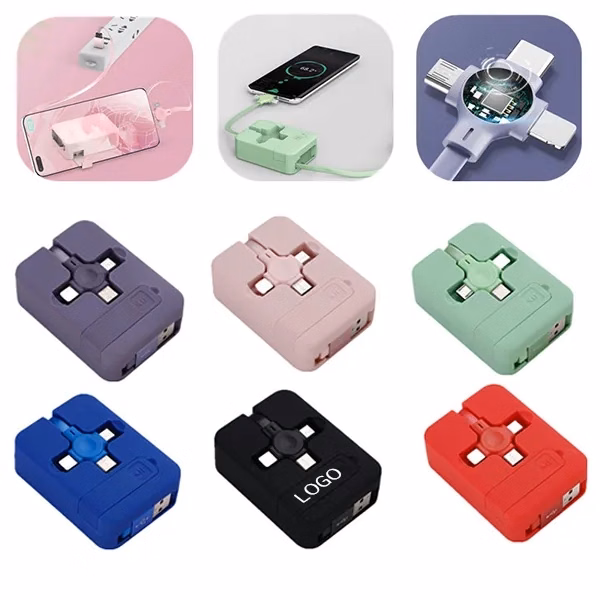 3-In-1 Retractable Charging Cable Multifunction Charger
