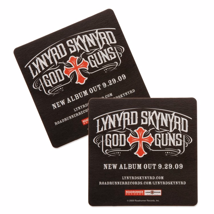 35-40 Point. 3.5" Pulp Board Coaster - Round or Square