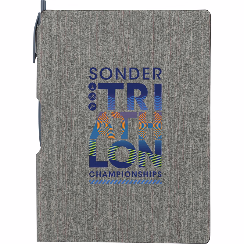 FSC® Mix 6" x 8.5" Bari Notebook with Pen