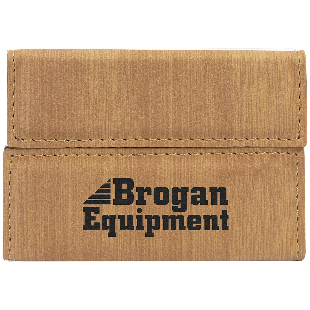 Bamboo Leatherette Business Card Holder 1