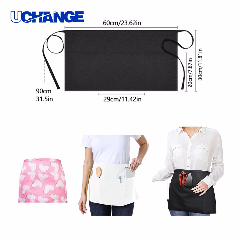 Server Waist Apron with Pockets