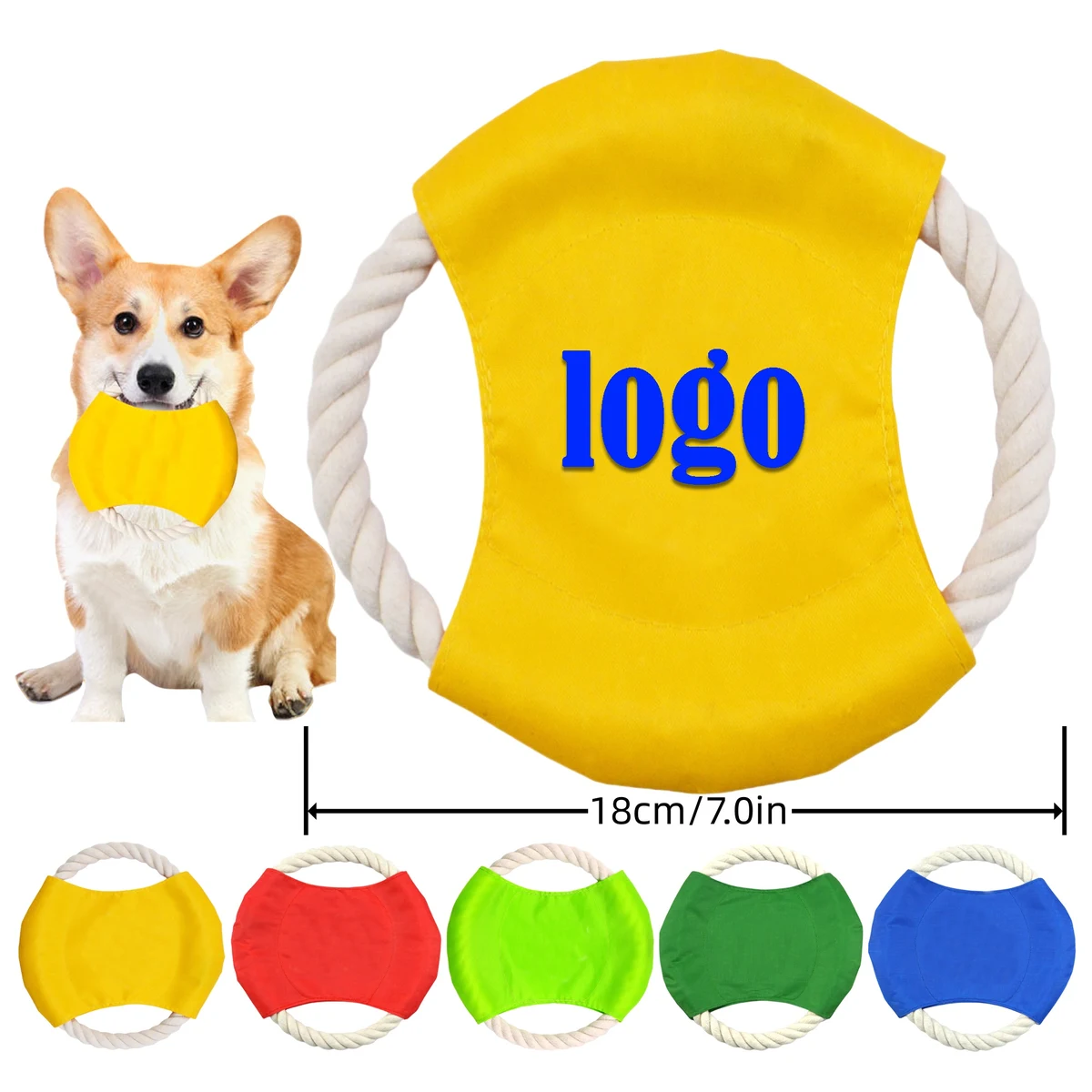Dog Cotton Rope Flying Disc: Ideal for Teeth Grinding and Jump Training 1