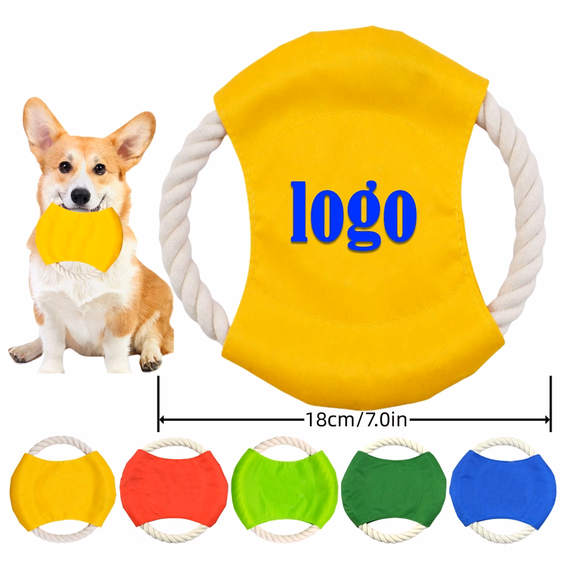 Dog Cotton Rope Flying Disc: Ideal for Teeth Grinding and Jump Training