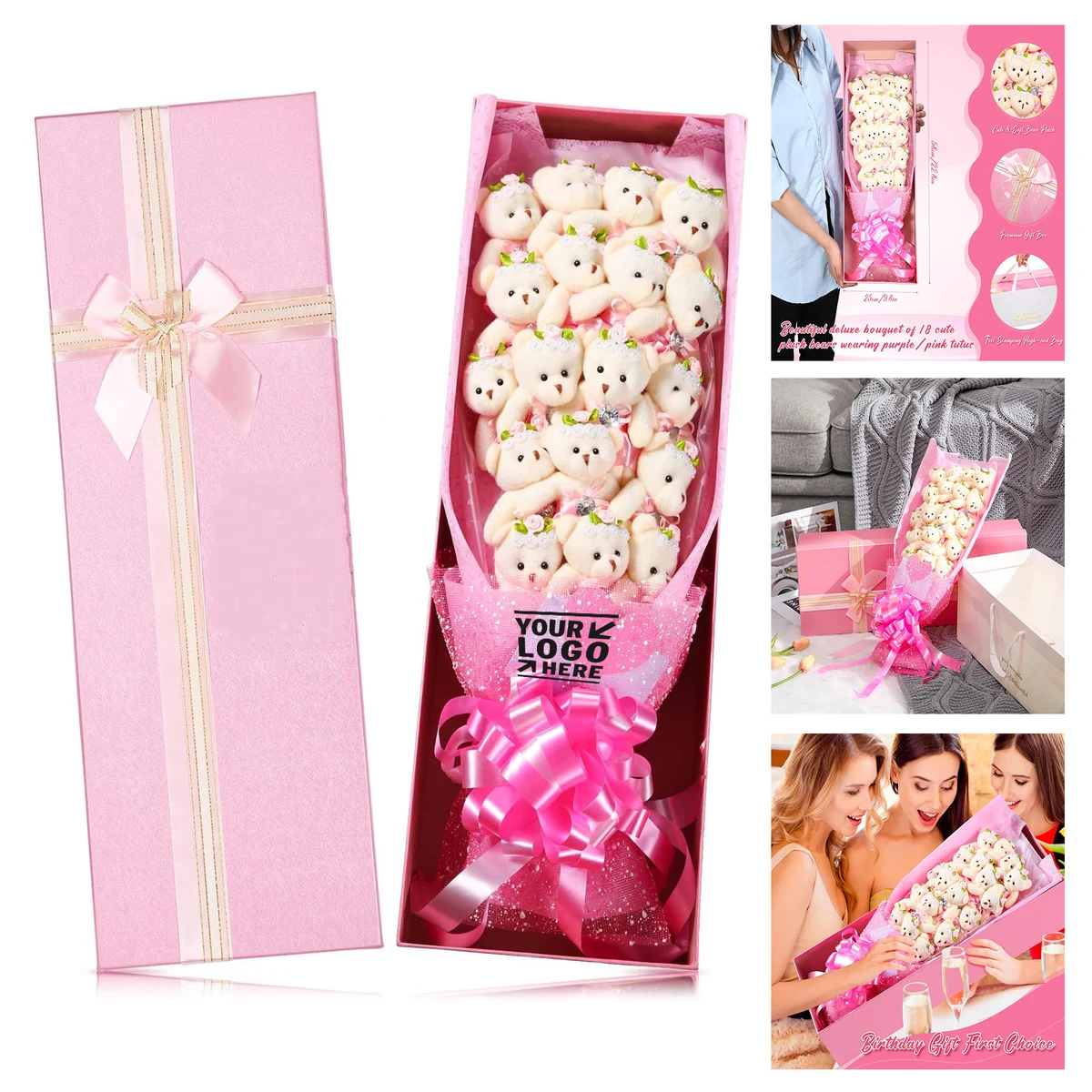 Cute Plush Bear Bouquet 1