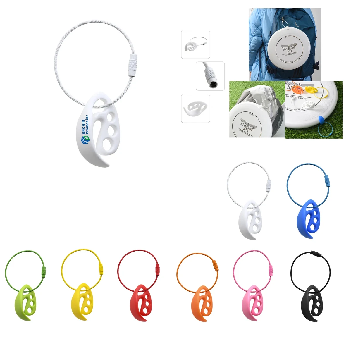 Portable Competitive Frisbee Clip Storage Ornament 1