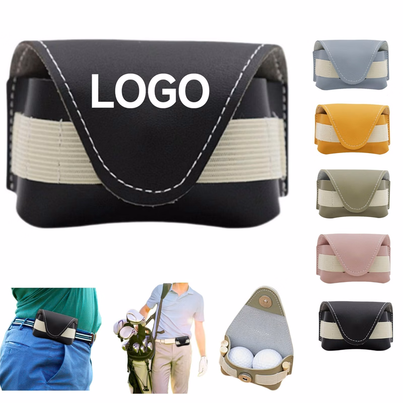 Golf Leather Storage Belt Bag