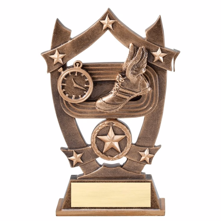6-1/2" Tall Track Sport Stars Resin